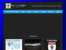 Tablet Screenshot of pleasantonchristian.org